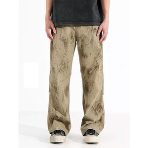 New Arrivals Custom Streetwear Baggy Straight Leg Printed Used <b>Cargo</b> <b>Pants</b> for Men <b>Parachute</b> <b>Pants</b> Men's <b>Pants</b> Trousers - Product Image 1