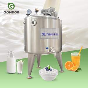 Pasteurizador de Leche de Cabra Pequeño de Acero Inoxidable de Alta Resistencia con Bomba Automática para Pulpa de Fruta, Yogur y Zumo - Pasteurización Rápida - Product Image 1