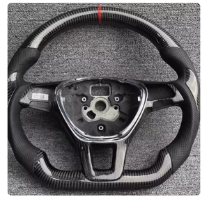 Volant en cuir perforé YLD adapté à Volkswagen MK7 <span class=keywords><strong>Golf</strong></span> <span class=keywords><strong>7</strong></span> GTI, Passat, Scirocco 2014-2018, <span class=keywords><strong>GTD</strong></span>, R-Line, R, CC MK6 - Product Image 1