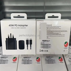 Adaptateur secteur USB-C 2026 Super Fast Charging 2.0 TA845 PD 45W 5A avec câble Type C vers C, adaptateur GAN pour <span class=keywords><strong>Samsung</strong></span> S24ultra <span class=keywords><strong>S22</strong></span> - Product Image 3