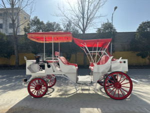 Color Electric Horse Carriage Wedding Crown Wagon for Sale-<b>Amusement</b> Park <b>Facility</b> - Product Image 5