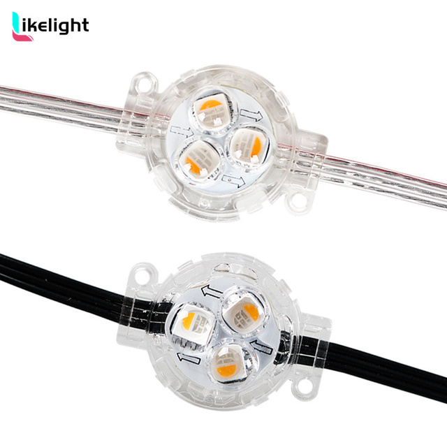 DC24V 30mm UCS2904 RGBW Color Smart Outdoor Waterproof Holiday Led Aluminum Track Facade Light Permanent Christmas Chain Lights