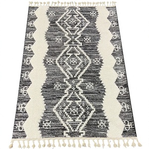 Ensemble de tapis de salon Adiva en jacquard floral turc moderne, tissé en polypropylène, fabriqué à la machine, à poils longs, avec support en jute rembourré - Product Image 1
