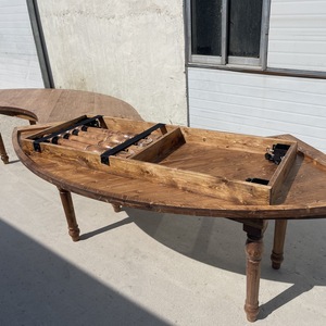 <span class=keywords><strong>Tomsawyer</strong></span> T-FA Meuble d'hôtel en bois massif naturel rustique, forme éventail irrégulière, design de luxe léger, détachable et portable, charge 550 kg - Product Image 5