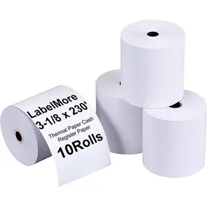 Rolo de papel térmico 80x80 para cartão de crédito Bailida 3 1/8 pol. x 230' Caixa Registradora