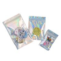 Sacs laser perforés auto-scellants 7*10cm 9*12cm 10*15cm 12*20cm 14*20cm pour bijoux, étuis de téléphone, pochettes holographiques en plastique