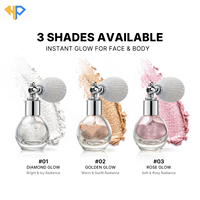 Spray illuminateur personnalisé en 3 couleurs pour le visage et le corps, imperméable, longue tenue, paillettes scintillantes, poudre illuminante pour le maquillage