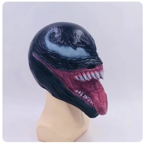 Masque Venom Cosplay Halloween Horreur Héro EVA Plein Visage Bicolore Portable Adulte Taille Unique Comic-con Fête Accessoires de Mascarade USA - Product Image 3