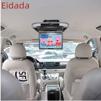 Monitor Lipat TFT 13/12.1 Inci untuk Atap Mobil dengan Remote Control, AV, Speaker Internal, Navigasi, dan Stereo untuk Pemutar