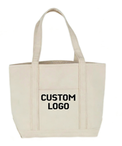 Sac fourre-tout en toile réutilisable de grande capacité avec poche extérieure, logo personnalisé, promotion de haute qualité - Product Image 4