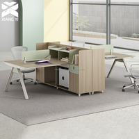 Bureau informatique avec tiroirs latéraux pour 2 personnes, postes de travail en îlot, table de bureau, bureau du personnel, Scrivania, Mesa De Oficina, bureau de direction