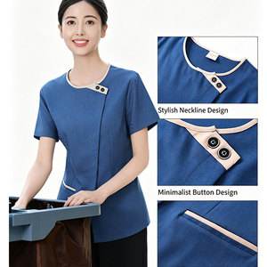 Uniforme professionnel de gestion immobilière et d'entretien ménager pour immeubles de bureaux, hôpitaux, vêtements de nettoyage, étiquette privée, logo personnalisé - Product Image 4