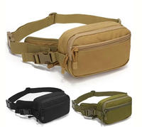 Sac banane tactique multifonctionnel imperméable Molle pour activités de plein air, cyclisme, camping, chasse, entraînement CS
