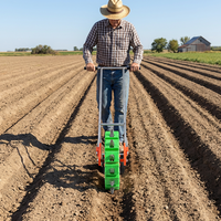 Semoir Portable Poussé à Main aux Philippines, Machine à Planter l'Ail, Semoir à Maïs Tracté, Équipement de Semis Agricole Polyvalent