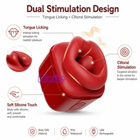 Vibrateur pour femmes, jouet sexuel rose à succion buccale, 9 modes de léchage et de succion, pour stimulation anale, clitoridienne et des mamelons