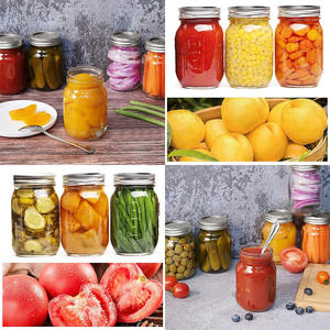 Pot en verre rond à large ouverture pour confiture, miel, cornichons, 100 ml, 200 ml, 300 ml, 240 ml - Product Image 4