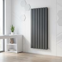 Radiateur mural vertical en acier inoxydable au design minimaliste moderne avec fonction d'économie d'énergie pour usage scolaire