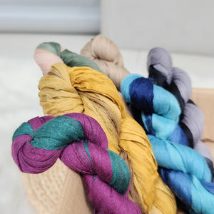 แฟชั่น2025ผ้าพันคอผ้าโพลีเอสเตอร์ไล่ระดับสีแบบย่นสำหรับสตรีผ้าผ้าคลุมไหล่นุ่มฟูใช้ในฤดูใบไม้ผลิ - Product Image 3