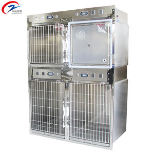 EUR profesyonel veteriner ekipmanları sıcaklık kontrolü PET ICU kafes izleme evcil hayvan için zarif Vet oksijen kafes - Product Image 1