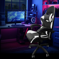 Chaise de jeu ergonomique à usage intensif noire à led vente directe du fabricant expédition rapide