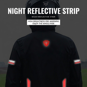 Ensemble imperméable réfléchissant coupe-vent en polyester pour <span class=keywords><strong>moto</strong></span>/vélo électrique, personnalisé en usine, réutilisable, pour <span class=keywords><strong>homme</strong></span> (veste et <span class=keywords><strong>pantalon</strong></span> séparés) - Product Image 3