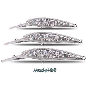 เหยื่อปลอมแบบมินโนว์ OEM 47 กรัม 14 ซม./66 กรัม 16 ซม./81 กรัม 18 ซม. 5 แบบ  พร้อมกระดาษเลเซอร์ สำหรับตกปลาจาก<span class=keywords><strong>เรือ</strong></span> ปลาแมคเคอเรล เหยื่อแข็งสำหรับตกปลาแบบทรอลลิ่ง - Product Image 4