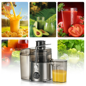 Extracteur de jus haute vitesse HALEY HY-2904 <span class=keywords><strong>1200W</strong></span>, large ouverture, 3 vitesses, <span class=keywords><strong>centrifugeuse</strong></span> en acier inoxydable avec gobelet à jus, pour usage domestique - Product Image 3