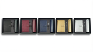 2026 New Style Retro Business Custom Logo and Color Customized Luxury <b>Notebooks</b> Pen Bottle Gift <b>Sets</b> with Letterpress Printing - Product Image 6