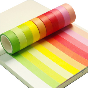 Cintas Washi de Color Sólido para Decoración, 15mm, 20 Rollos de 5m, para Manualidades y Decoración de Diarios - Product Image 1