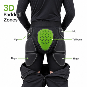 Shorts de protection rembourrés YOUNGSON pour le ski avec coussinets pour le coccyx et protections pour le snowboard, le patinage, faible MOQ, équipement de sécurité multisports - Product Image 3