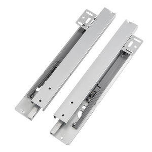 Rieles de Deslizamiento con Amortiguación de Tres Secciones, Montados en la Parte Inferior, <span class=keywords><strong>para</strong></span> Gabinetes, Muebles de Exhibición de Joyería, Rieles Silenciosos Ocultos - Product Image 1