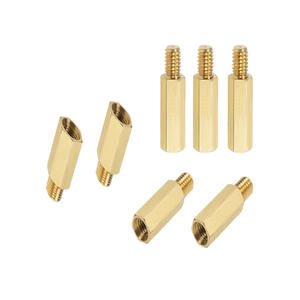 Пользовательские M3X80 латунные противостоящие проставки M4 шестигранные латунные проставки с гнездовыми винтами детали печатной платы - Product Image 1