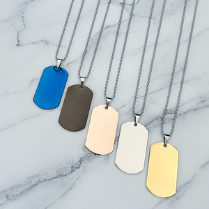 <span class=keywords><strong>Collana</strong></span> in acciaio inossidabile di fabbrica in bianco e materiale senza parole Laser UV colore stampa materiale regalo di festa <span class=keywords><strong>incisione</strong></span> - Product Image 4