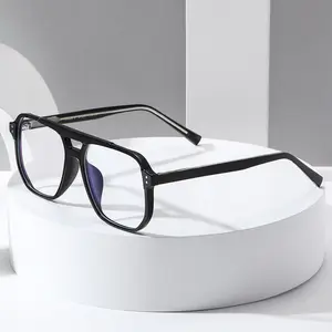 ブルーライトブロッキングコンピューターメガネメガネBluEraseレンズメタルフラムコンピューターアセテートメガネ眼鏡フレーム