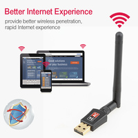 Adaptateur Wifi USB2.0 600 Mbps RTL8811CU 2.4G&5G Ethernet Lan Wifi Dongle Récepteur Wifi AC Carte Réseau avec Antenne Rotative