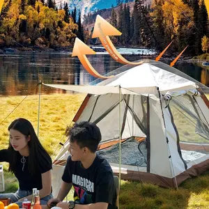 Leichtes tragbares Safari-Zelt individuelles Logo freiluft-wasserdichtes Popup-Zelt für Camping