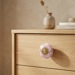 High Quality <b>Ceramic</b> Porcelain Dresser Handle <b>Knob</b> with Decorative Design for Kitchen Cabinets <b>Drawers</b> Available For Sale - Product Image 4