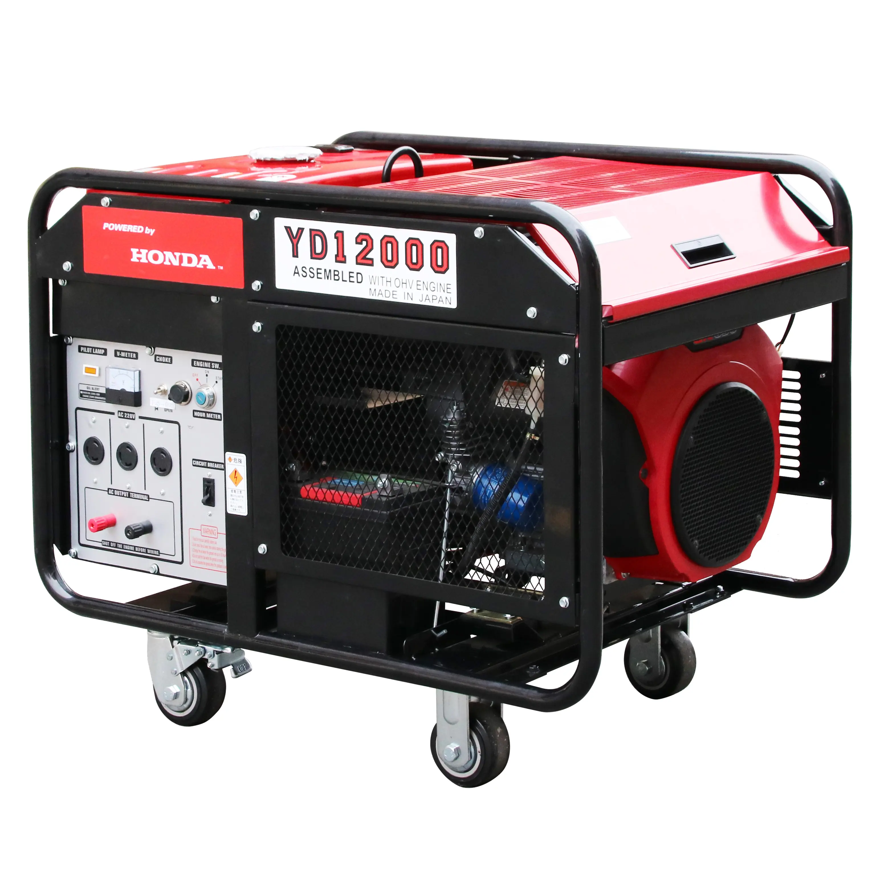 YD12000H 10KW 110V 230V 400V generatore di benzina portatile set per GX630 motorizzato