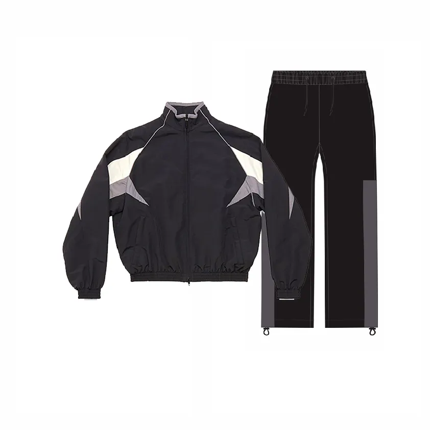 custom men's tracksuit windbreaker outfits nylon set suit sport jacket track zip up wind breaker tracksuits for men