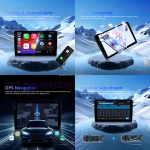 Autoradio Android Podofo 7''/9''/10'' Double Din 4+128G/4+64G Écran Incell 1080P <span class=keywords><strong>CarPlay</strong></span>/Android Auto sans fil GPS WiFi OEM ODM - Product Image 4