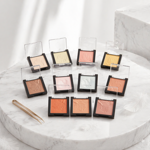 Paleta Cuadrada Transparente de 12 Colores, Iluminador en Polvo Prensado, Bronceador <span class=keywords><strong>con</strong></span> Logotipo Personalizado, Iluminador de Marca Privada, Mineral TT - Product Image 1