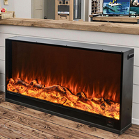 Cheminée Électrique Intérieure Décorative à Flammes Artificielles LED sur Meuble TV, Personnalisée par le Fabricant