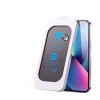 Protection d'écran en verre trempé anti-poussière pour 18Pro/17/16/15/14Pro Max, film protecteur à installation rapide pour téléphone portable