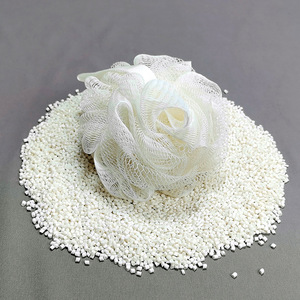 Biodegradable Bath Sponge <b>PLA</b> Material 50g Off White Exfoliating Tool - Product Image 1