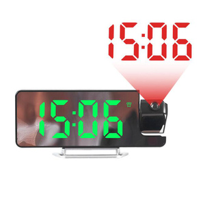 Horloge murale avec <span class=keywords><strong>projecteur</strong></span> LED et lumières changeantes de couleur, alimentée par USB, pour chambre à coucher et salon, décoration intérieure, cadeau - Product Image 2
