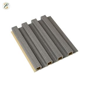 155*18 3D cannelé WPC <span class=keywords><strong>bois</strong></span> plastique Composite installation rapide panneau <span class=keywords><strong>de</strong></span> décoration murale - Product Image 5