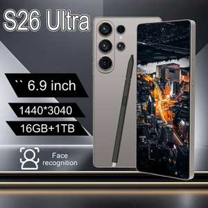 2026 S26 Ultra รุ่นดั้งเดิม 16GB+1TB ระบบปฏิบัติการ Android 15 สมาร์ทโฟน 6.9 นิ้ว HD ปลดล็อคแล้ว รองรับ 4G/5G กล้อง 108MP รองรับหลาย<span class=keywords><strong>ภาษา</strong></span> - Product Image 1