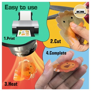 Và Nhựa nhiệt Nhà sản xuất tay áo nhãn trắng rõ ràng shrinky đồ trang sức peintable phim có thể in phim PET thu nhỏ giấy - Product Image 5