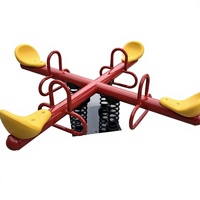Balançoire à bascule en métal pour deux personnes, intérieur/extérieur, pour enfants, école et maternelle, équipement de jeu pour bébés à domicile