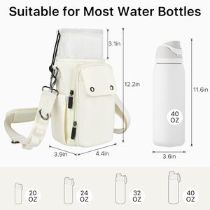 Bolsa de Agua Deportiva Aislada Personalizada para Gimnasio, Bolsa de Nylon Portátil para Botella con Correa de Hombro Plegable - Product Image 2
